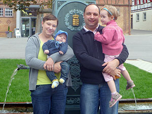 wohn(t)raum Inhaber Matthias Reck mit Familie